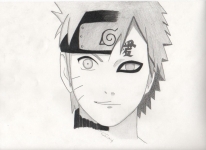 Disegno Naruto Gaara